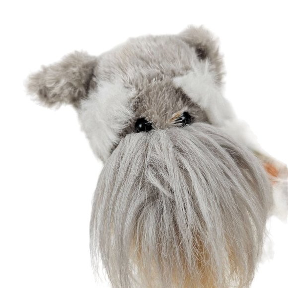 Ganz Webkinz Schnauzer Gray Puppy Dog Stuffed Animal Plush Fluffy Toy Code - Picture 2 of 10
